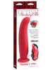 FF ELITE VIBRATING 9" DILDO RED