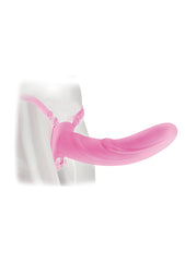 FF ELITE 8" HOLLOW STRAP-ON PINK