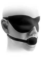 FF ELITE BALL GAG & MASK LARGE BLAC