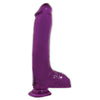 BASIX 8" DONG W SUCTION CUP PURPLE