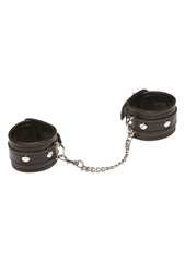 X-PLAY LOVE CHAIN WRIST CUFFS BLACK