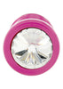 JEWELL BUTT PLUG ROUND PINK 25MM