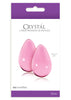 CRYSTAL LARGE GLASS EGGS PINK