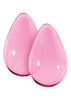 CRYSTAL LARGE GLASS EGGS PINK