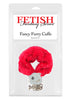 FF FANCY FURRY CUFFS RED