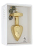 JEWELL BUTTPLUG GOLD PLATED T2