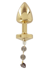 JEWELL BUTTPLUG GOLD PLATED T2