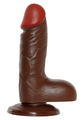 DILDO REAL RAPTURE BROWN 6 INCH