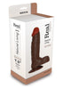 DILDO REAL RAPTURE BROWN 7.5 INCH