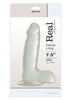 DILDO REAL RAPTURE CLEAR 7.5 INCH