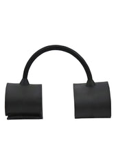 ANKLE CUFFS BLACK SILICONE