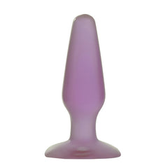 MEDIUM BUTTPLUG CRYSTAL PURPLE JELL