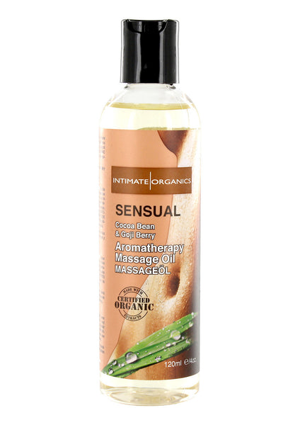 INT ORGANICS MASSAGEOIL SENS 120ML