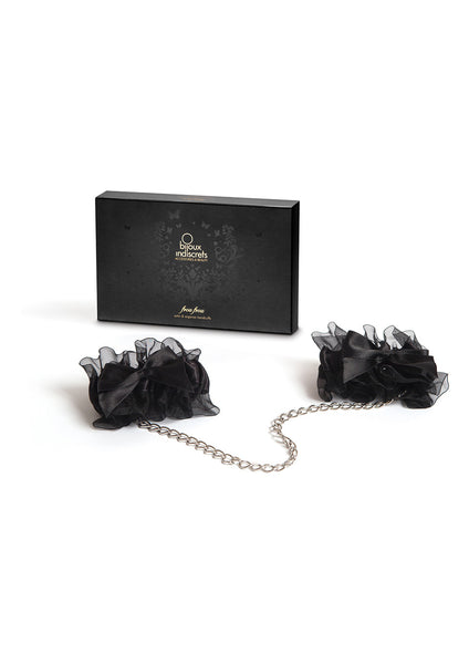 FROU FROU ORGANZA HANDCUFFS BLACK